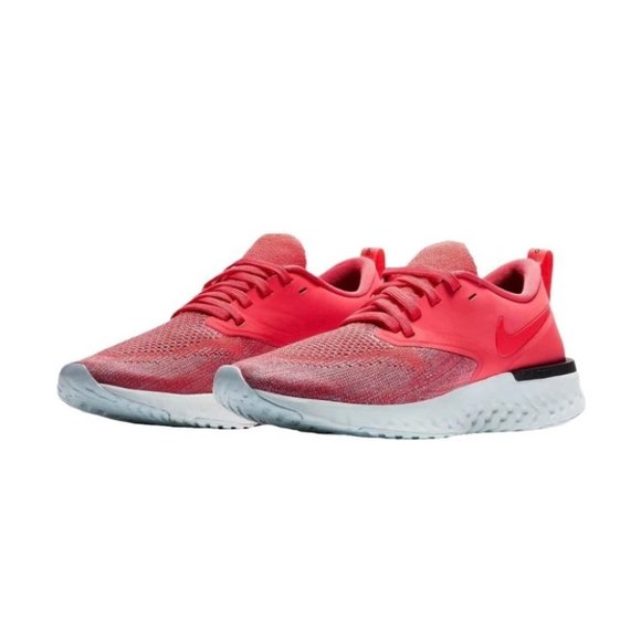Nike Odyssey React 2 Flyknit Running  Shoes Women's Size 7 US Ember Red Sneakers - Picture 1 of 8